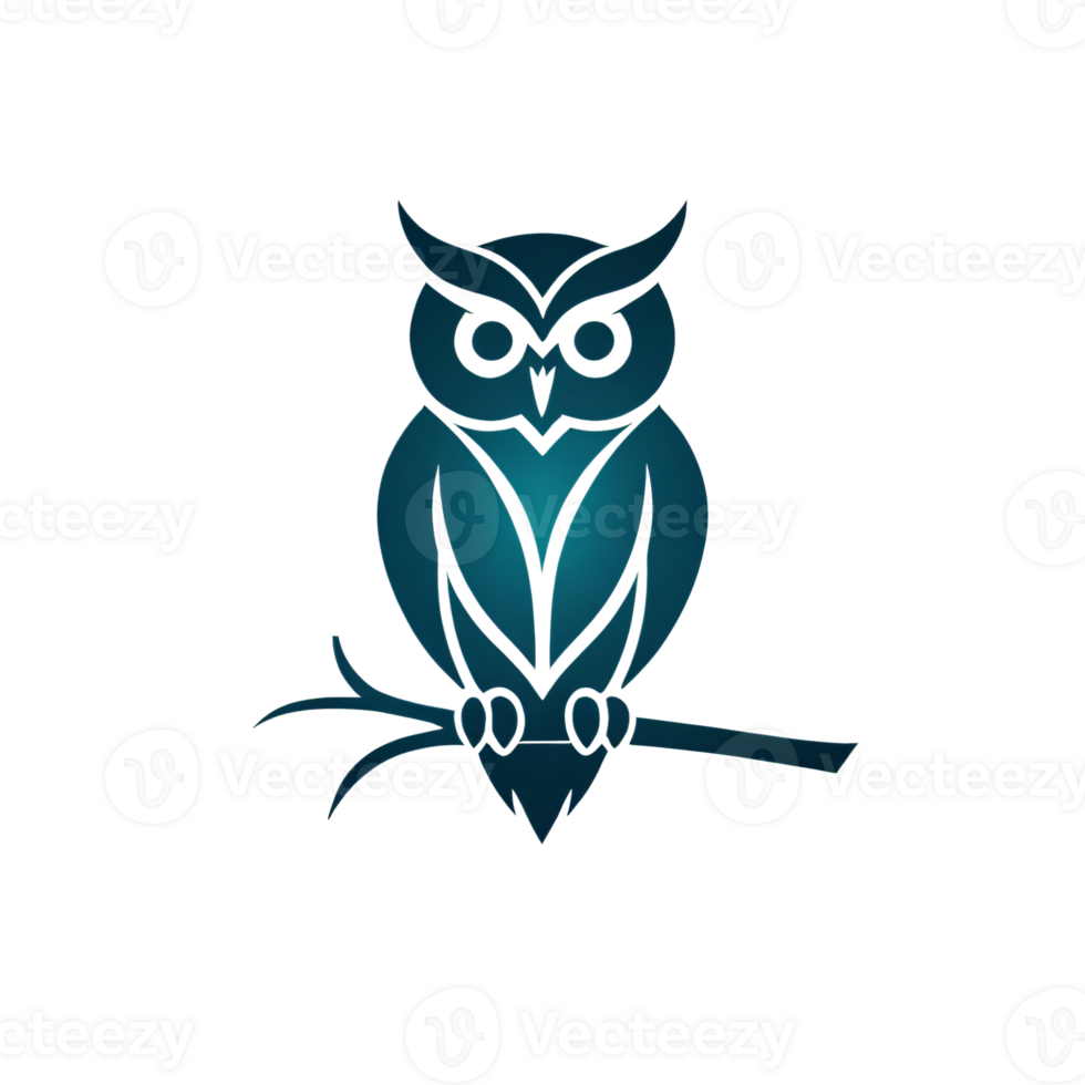 Collection of Simple Owl Logo Designs Isolated png