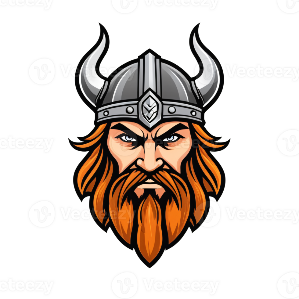 Collection of Viking Head Logo Designs Isolated png