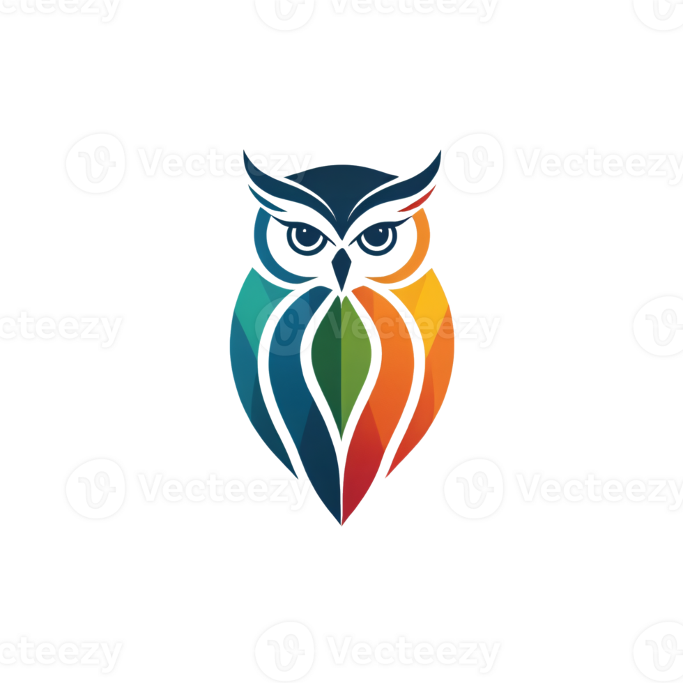 Collection of Simple Owl Logo Designs Isolated png