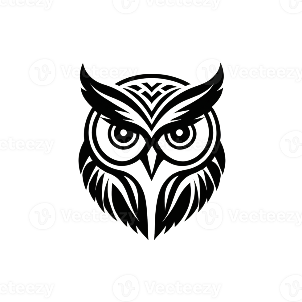 Collection of Simple Owl Logo Designs Isolated png