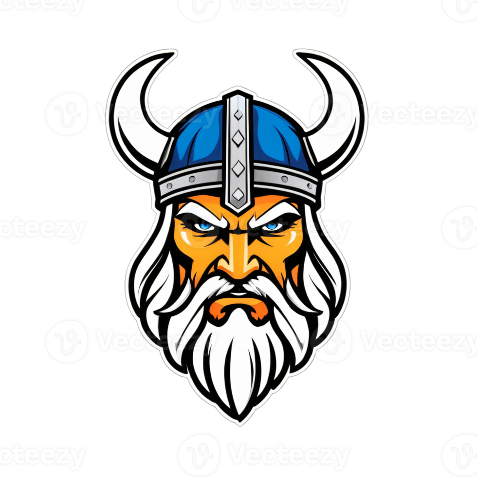 samling av viking huvud logotyp mönster isolerat png