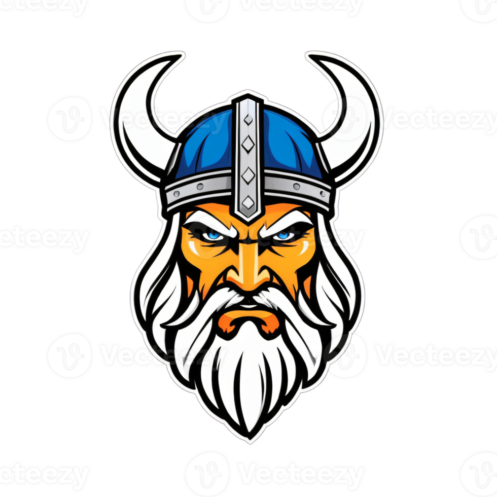 verzameling van viking hoofd logo ontwerpen geïsoleerd png
