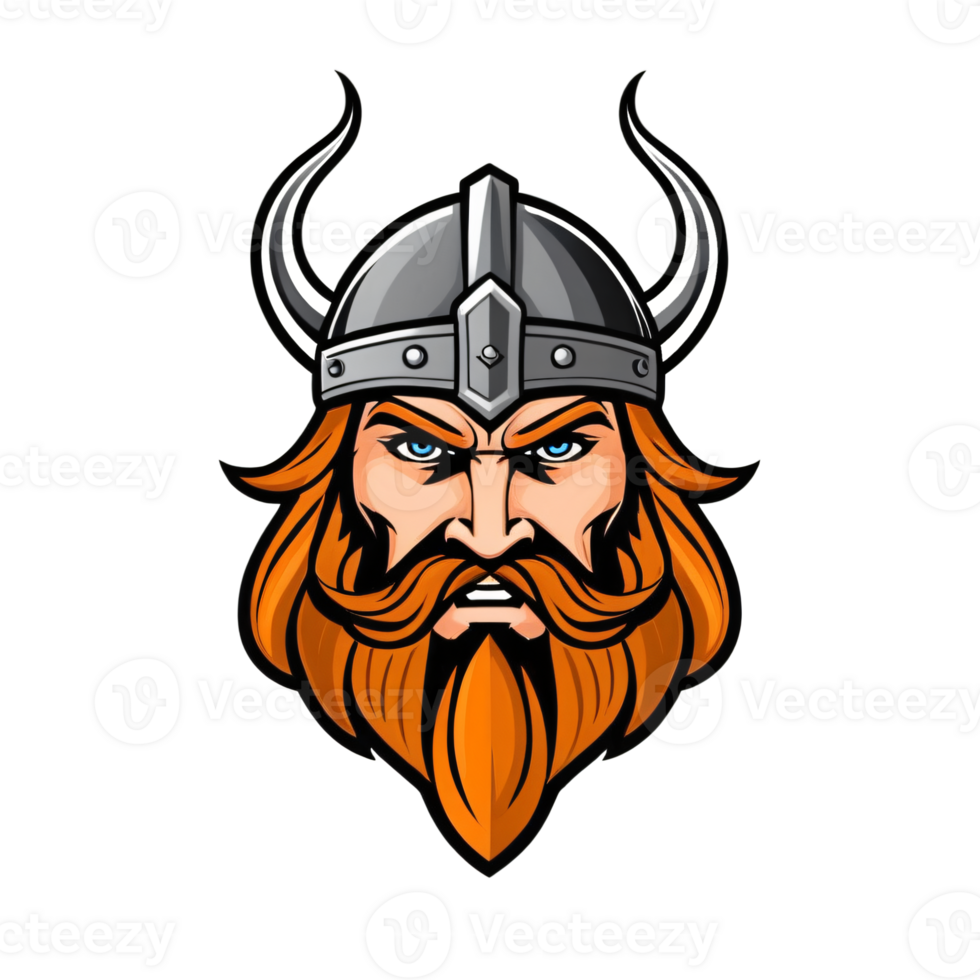 Collection of Viking Head Logo Designs Isolated png