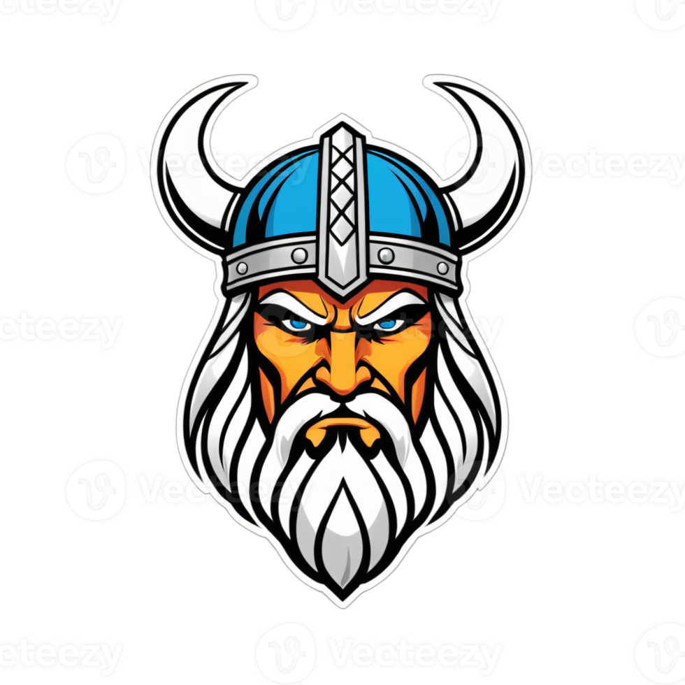 Collection of Viking Head Logo Designs Isolated png