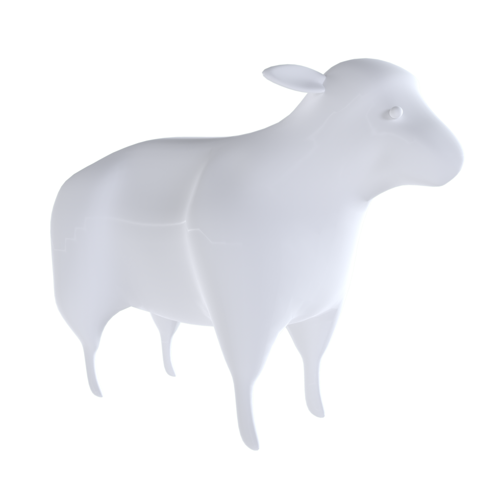 Sheep isolated on transparent png