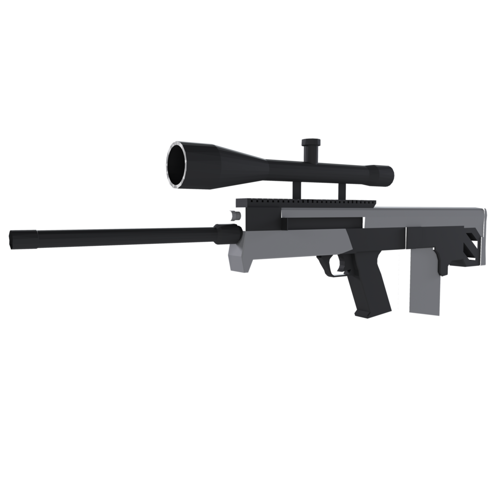 Sniper Rifle isolated on transparent png