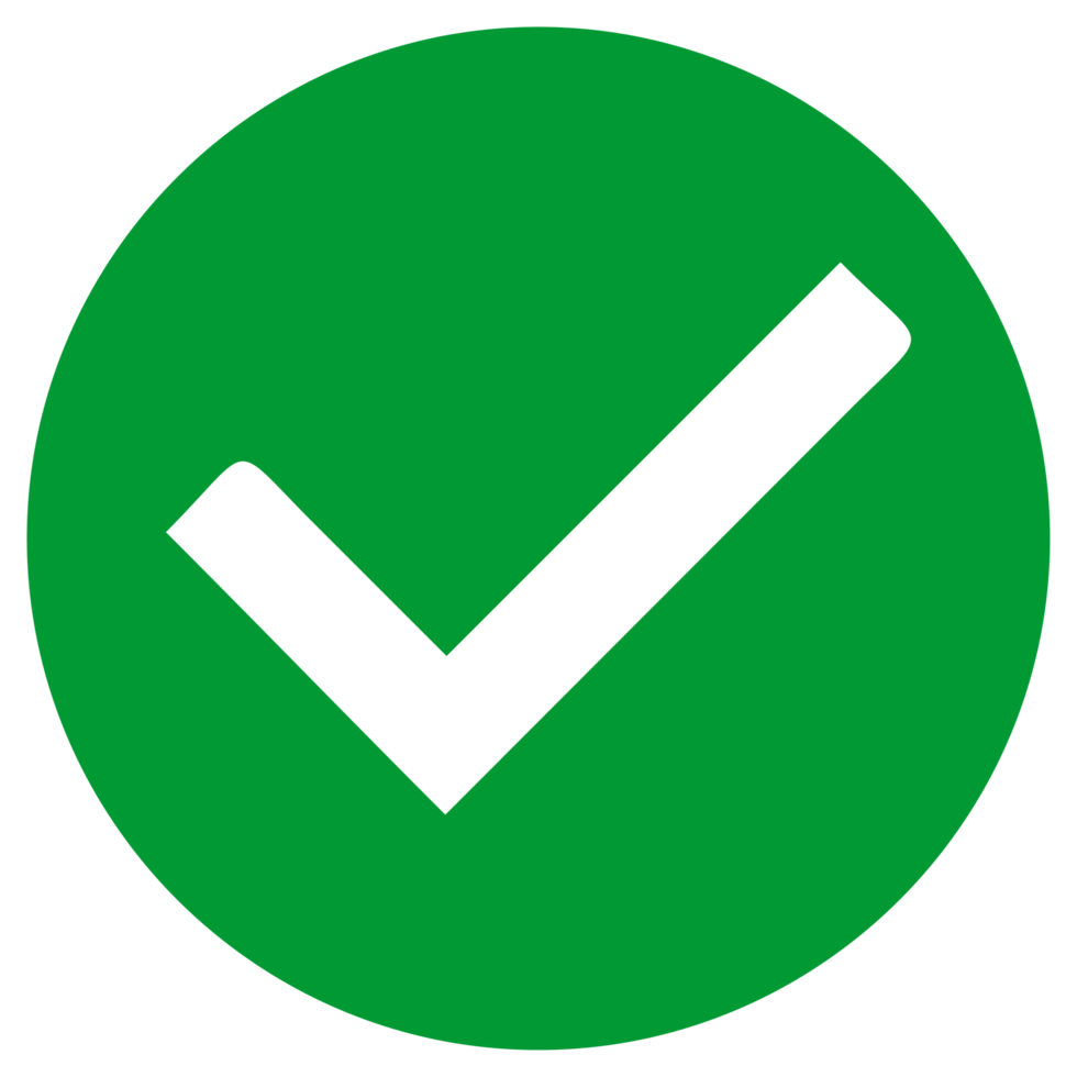 Round Green Check Mark png