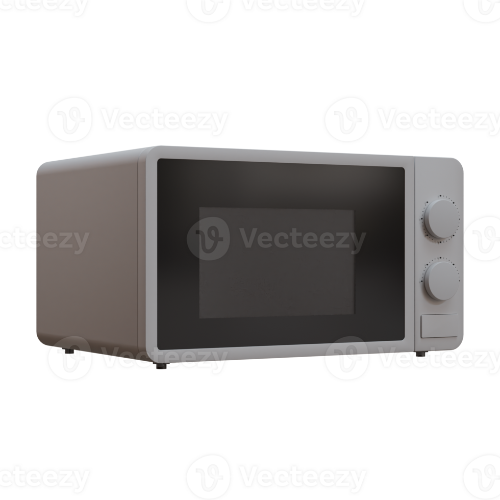 Microwave 3D Render Design Element png