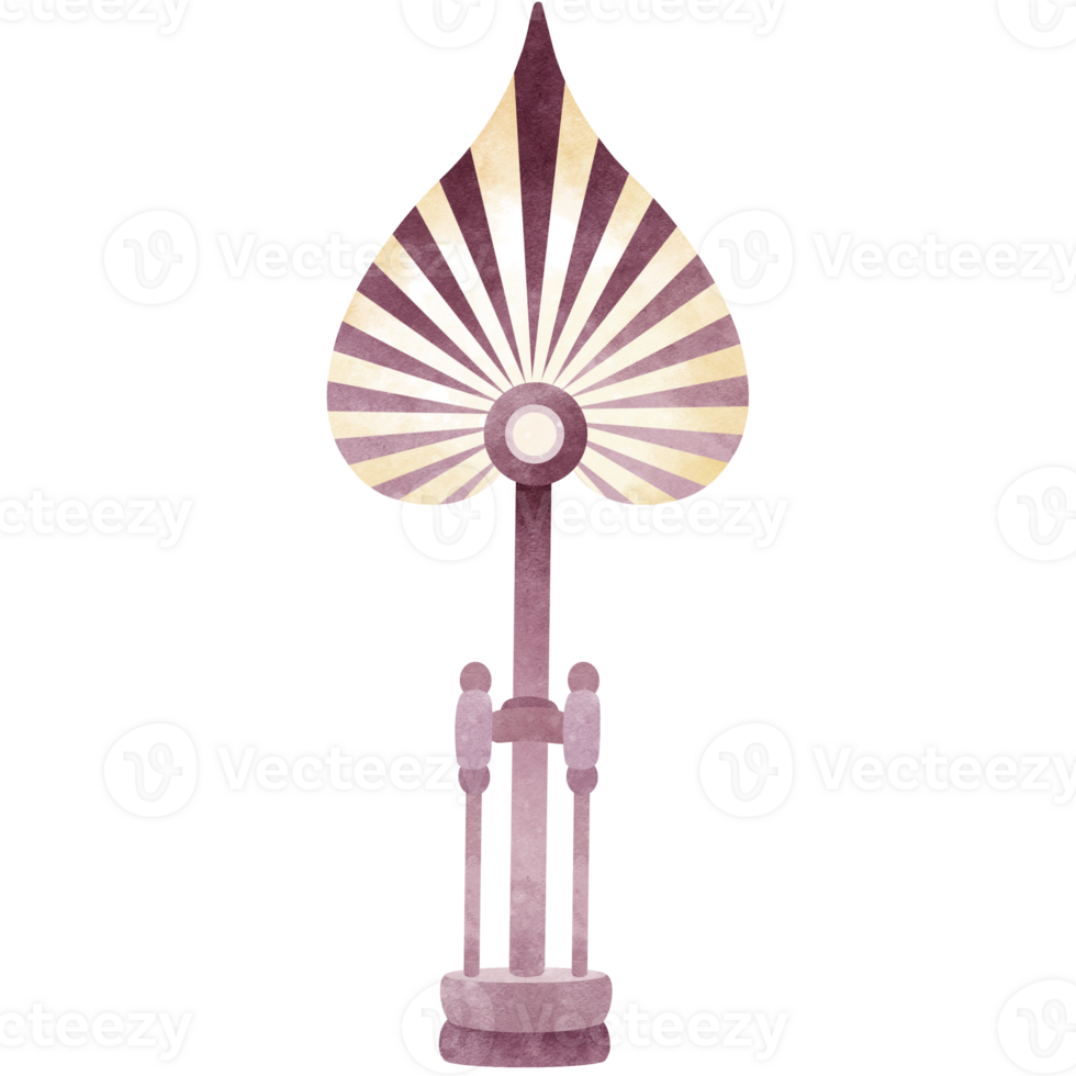 Palm tree with brown Bodhi leaves or fan shaped bodhi leaves png