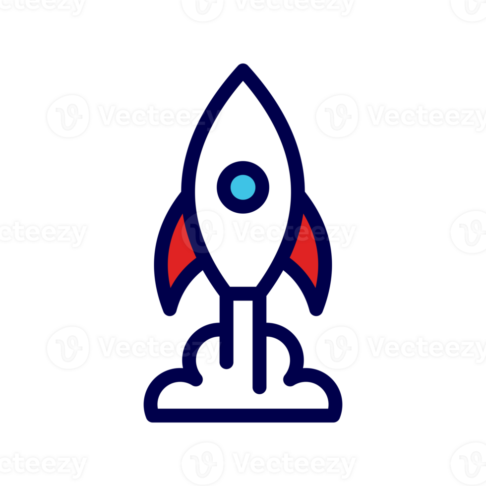 Rocket icon. rocket ship icon. space concept. ui ux interface web button. png