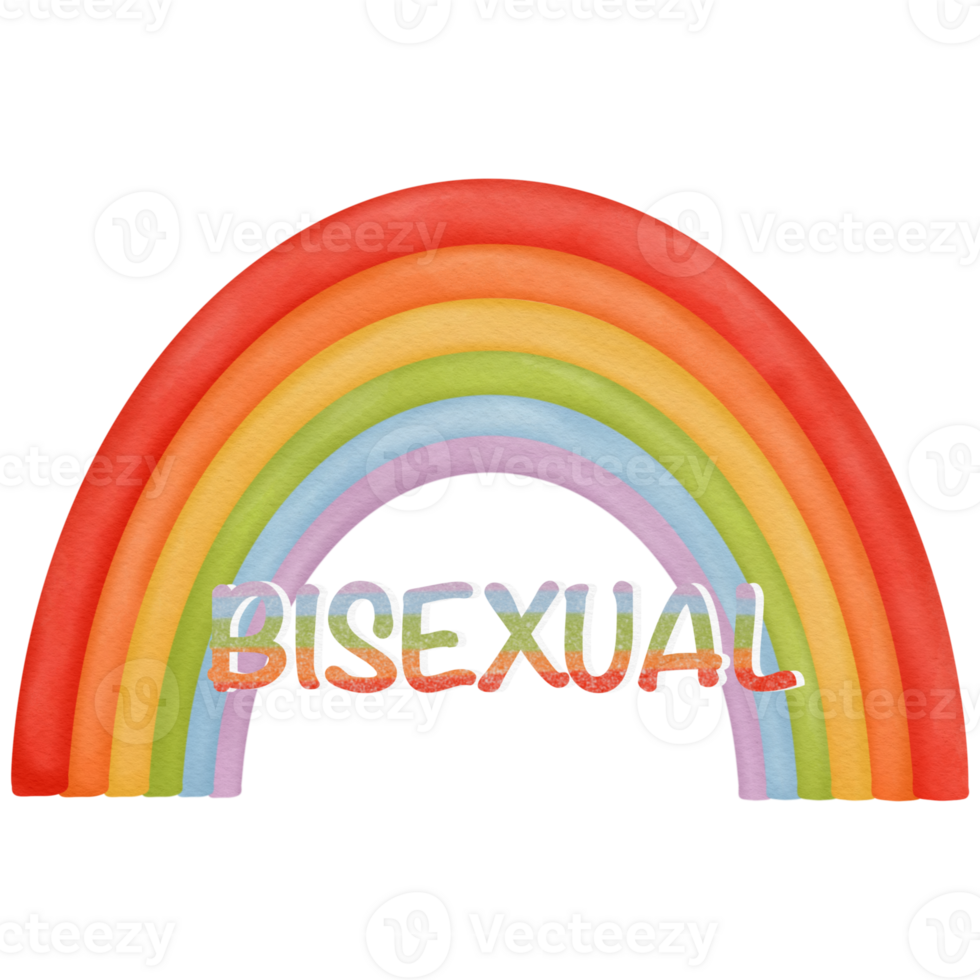 Pride month watercolor clip art png