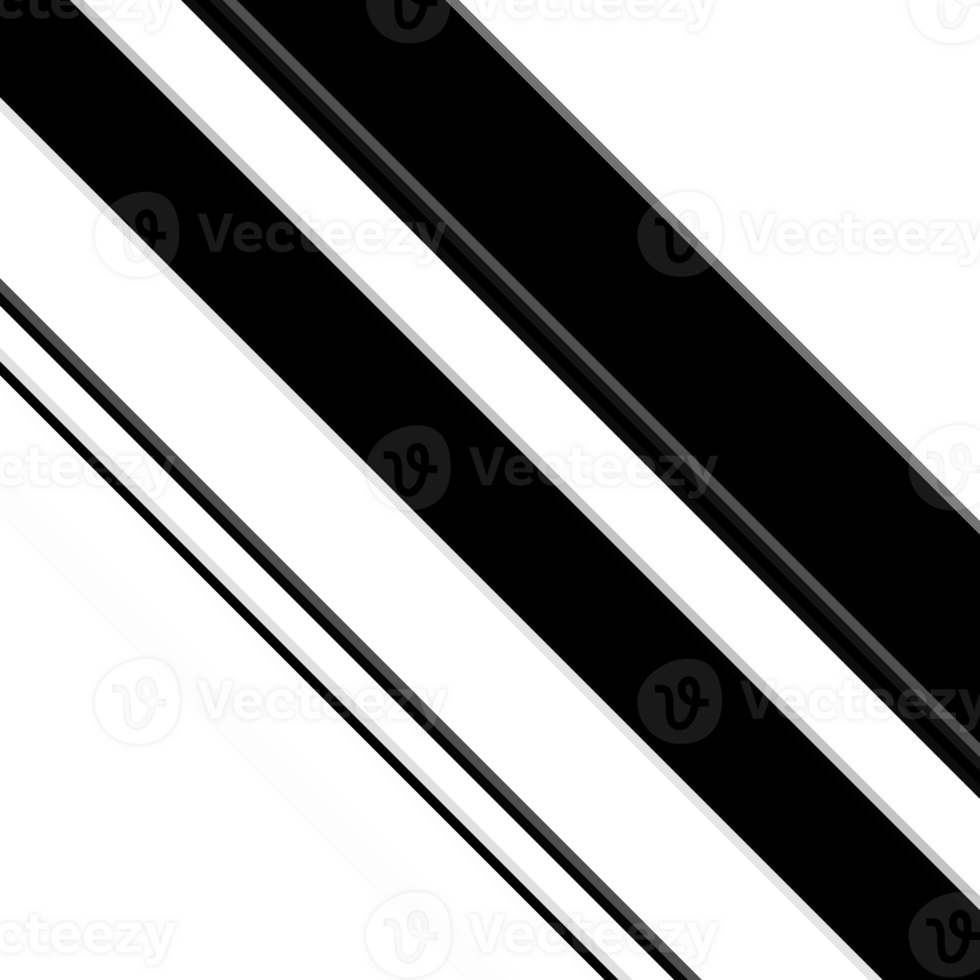 Black and white striped abstract background overlay. Motion effect. Graphic illustration with transparent background. png