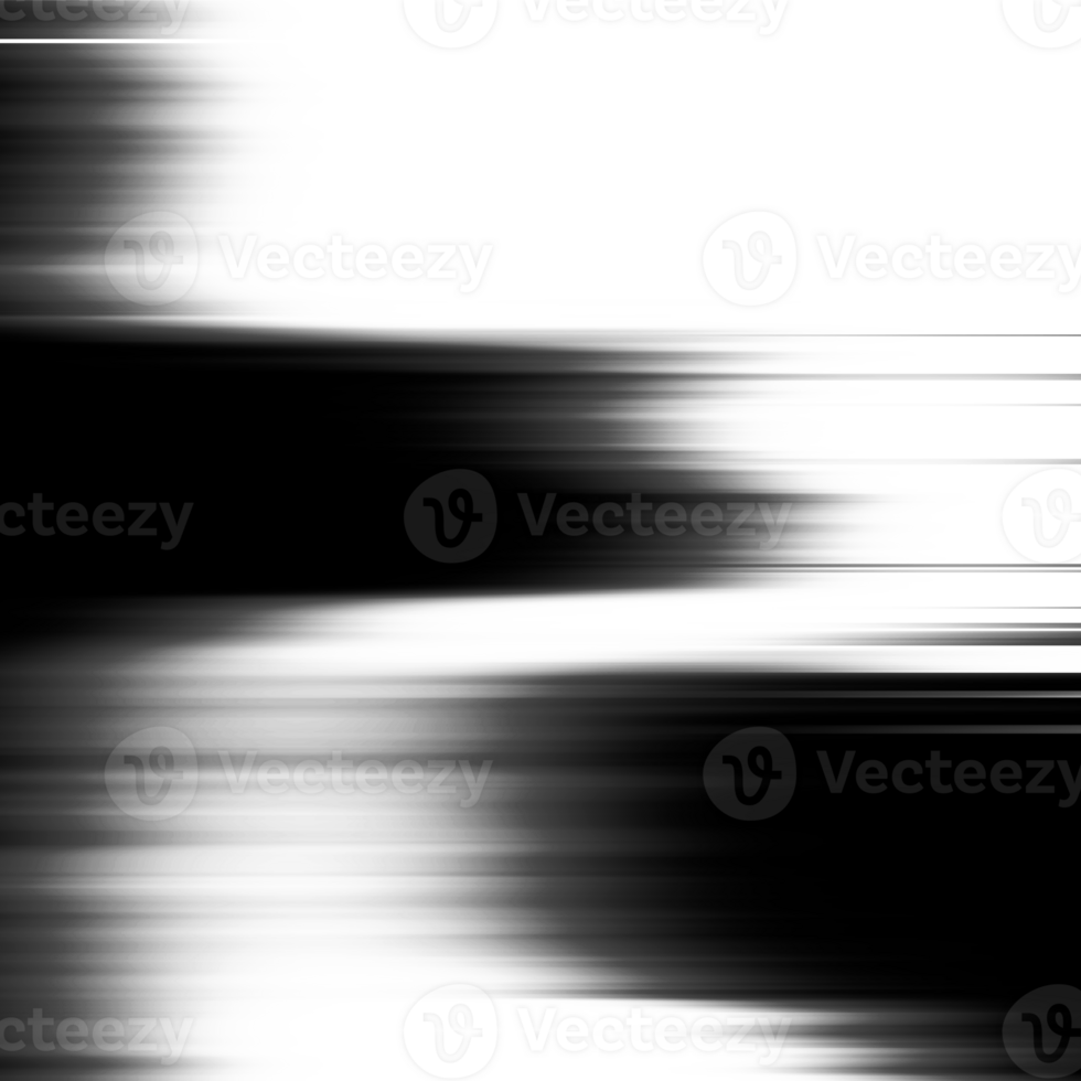 Black and white striped abstract background overlay. Motion effect. Graphic illustration with transparent background. png