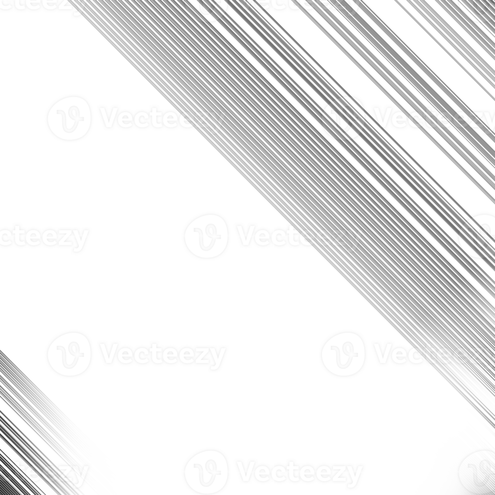 Black and white striped abstract background overlay. Motion effect. Graphic illustration with transparent background. png