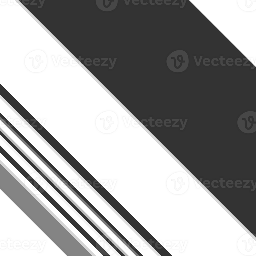 Black and white striped abstract background overlay. Motion effect. Graphic illustration with transparent background. png