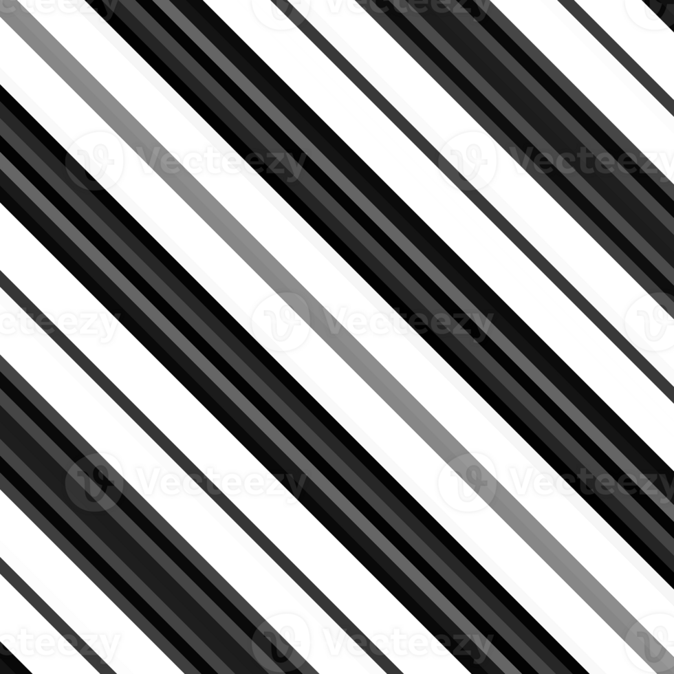 Black and white striped abstract background overlay. Motion effect. Graphic illustration with transparent background. png
