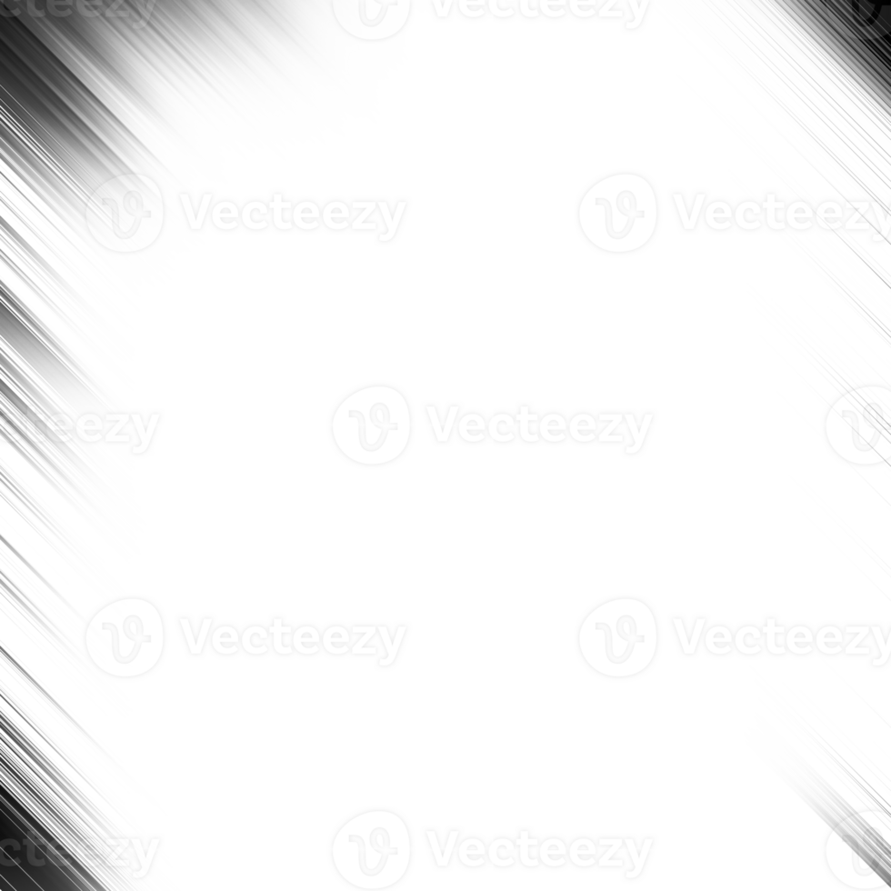 Black and white striped abstract background overlay. Motion effect. Graphic illustration with transparent background. png