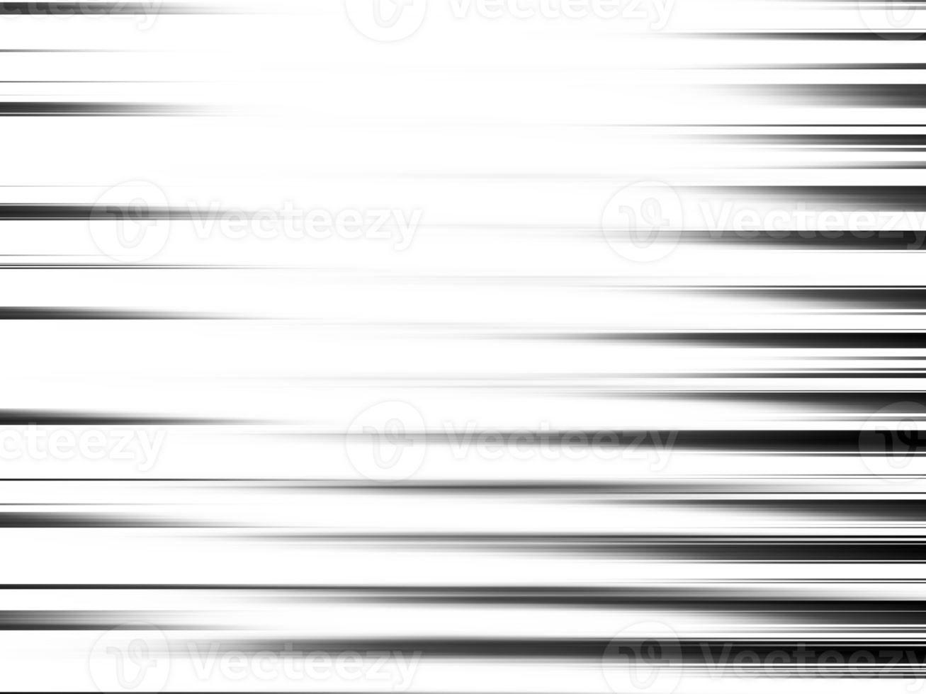 Black and white striped abstract background overlay. Motion effect. Graphic illustration with transparent background. png