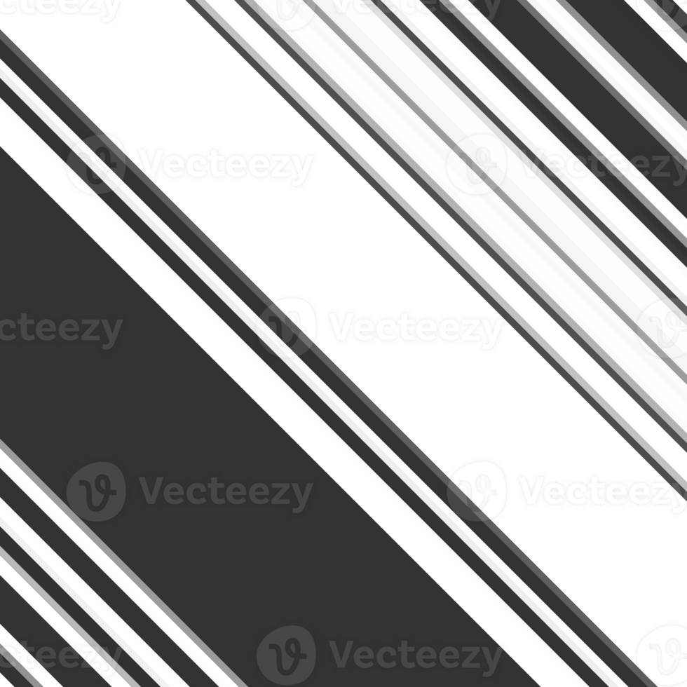 Black and white striped abstract background overlay. Motion effect. Graphic illustration with transparent background. png