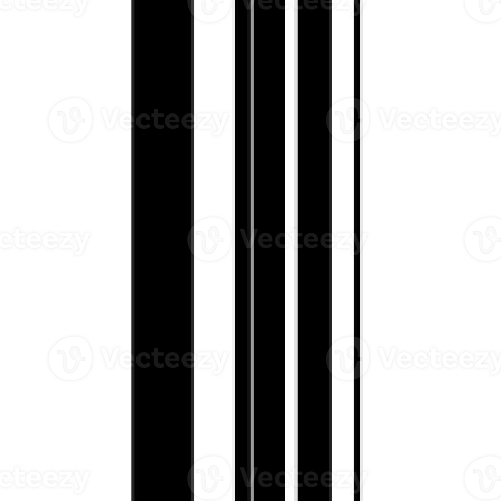 Black and white striped abstract background overlay. Motion effect. Graphic illustration with transparent background. png