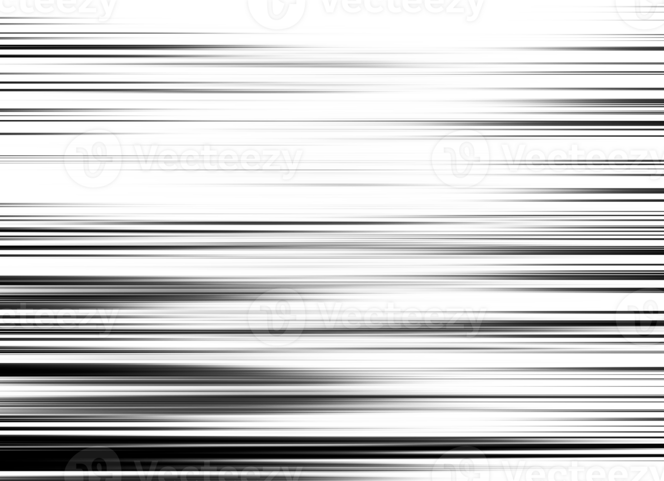 Black and white striped abstract background overlay. Motion effect. Graphic illustration with transparent background. png
