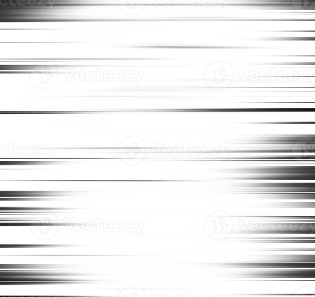 Black and white striped abstract background overlay. Motion effect. Graphic illustration with transparent background. png