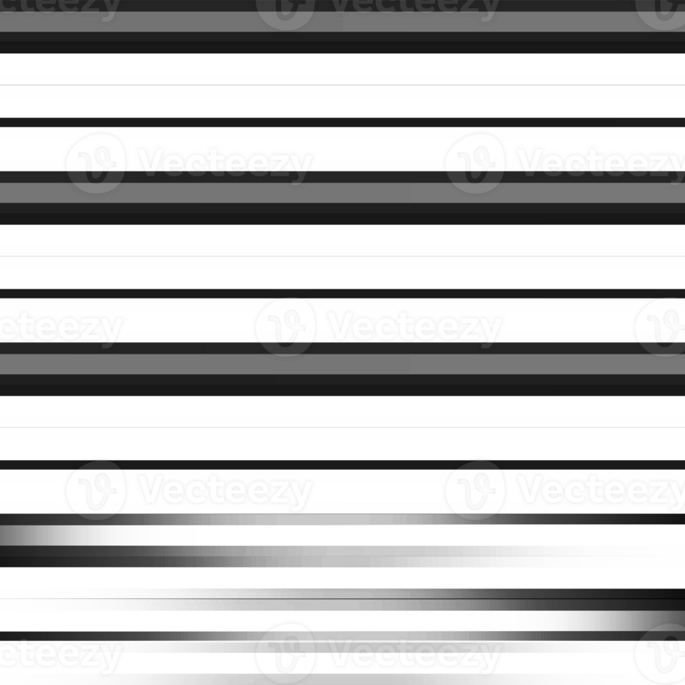 Black and white striped abstract background overlay. Motion effect. Graphic illustration with transparent background. png