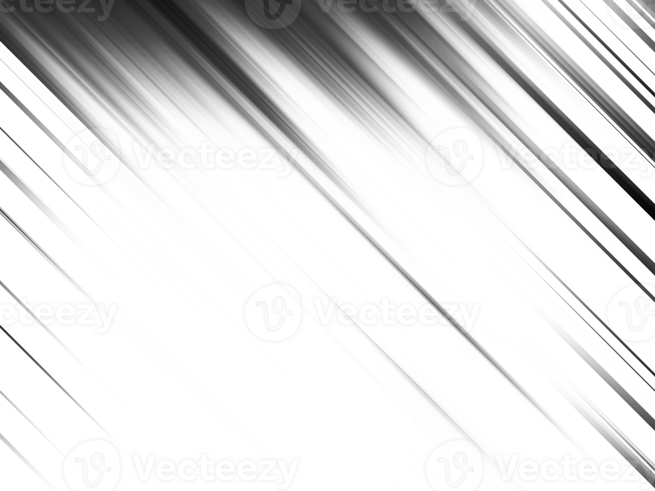 Black and white striped abstract background overlay. Motion effect. Graphic illustration with transparent background. png