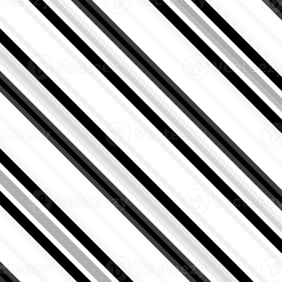 Black and white striped abstract background overlay. Motion effect. Graphic illustration with transparent background. png