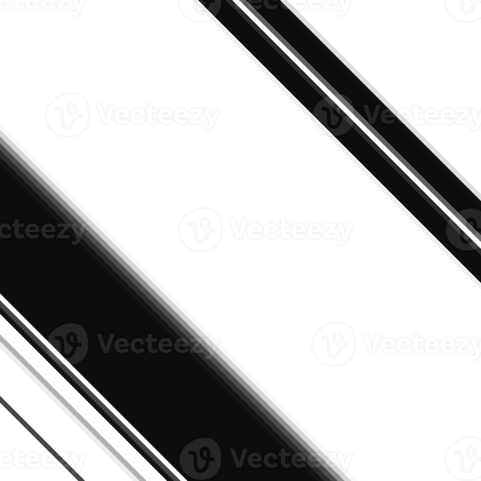 Black and white striped abstract background overlay. Motion effect. Graphic illustration with transparent background. png