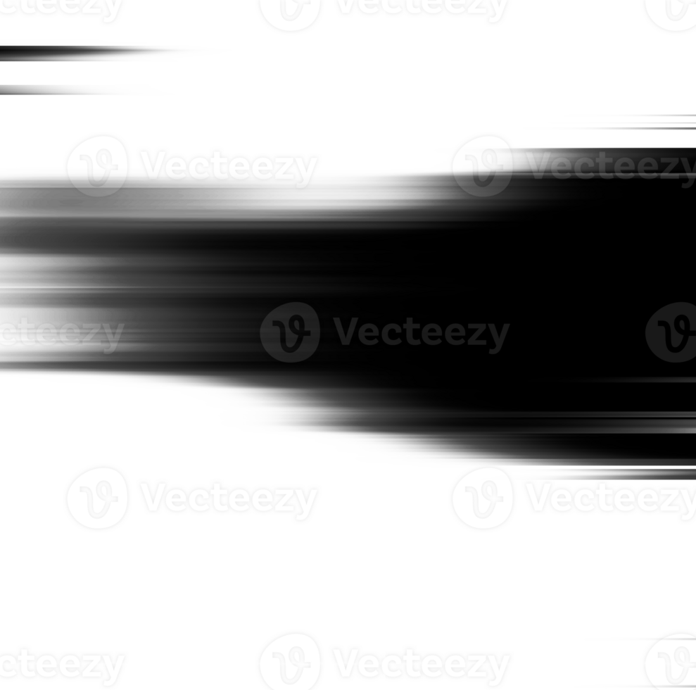 Black and white striped abstract background overlay. Motion effect. Graphic illustration with transparent background. png