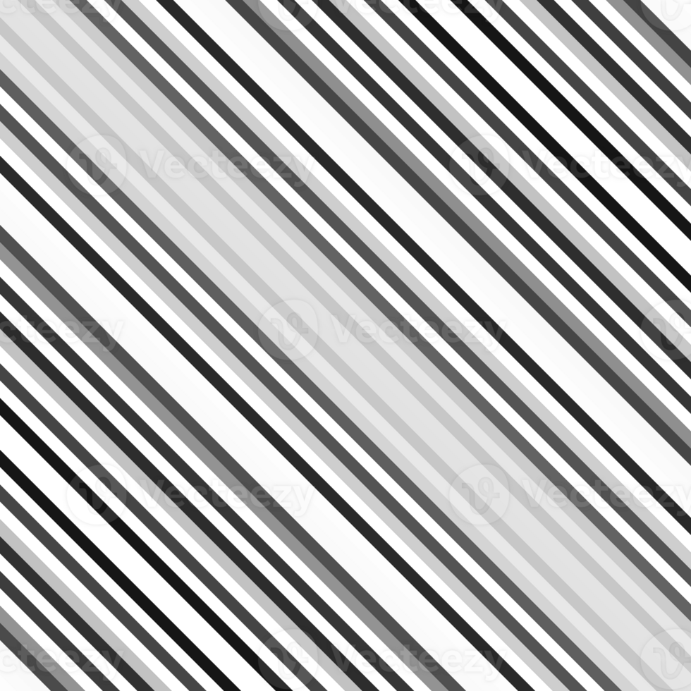 Black and white striped abstract background overlay. Motion effect. Graphic illustration with transparent background. png