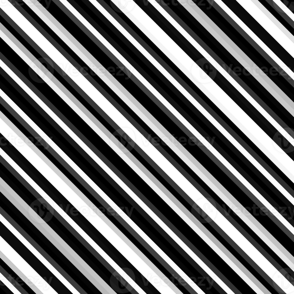 Black and white striped abstract background overlay. Motion effect. Graphic illustration with transparent background. png