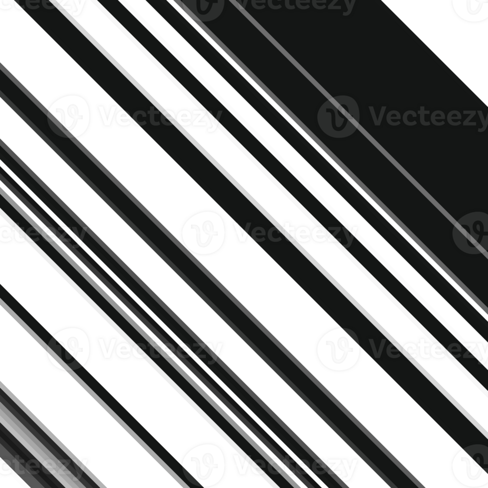 Black and white striped abstract background overlay. Motion effect. Graphic illustration with transparent background. png