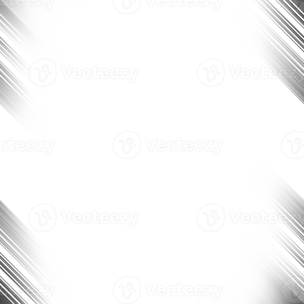 Black and white striped abstract background overlay. Motion effect. Graphic illustration with transparent background. png