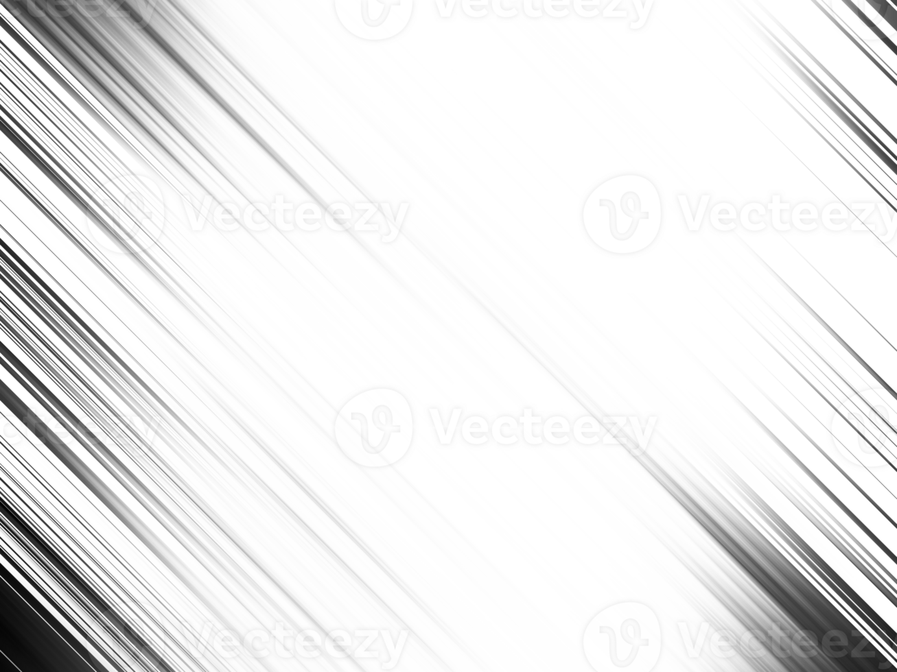 Black and white striped abstract background overlay. Motion effect. Graphic illustration with transparent background. png