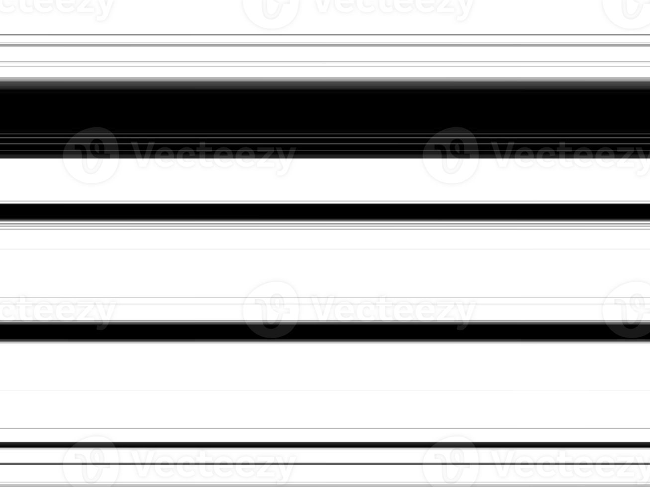 Black and white striped abstract background overlay. Motion effect. Graphic illustration with transparent background. png