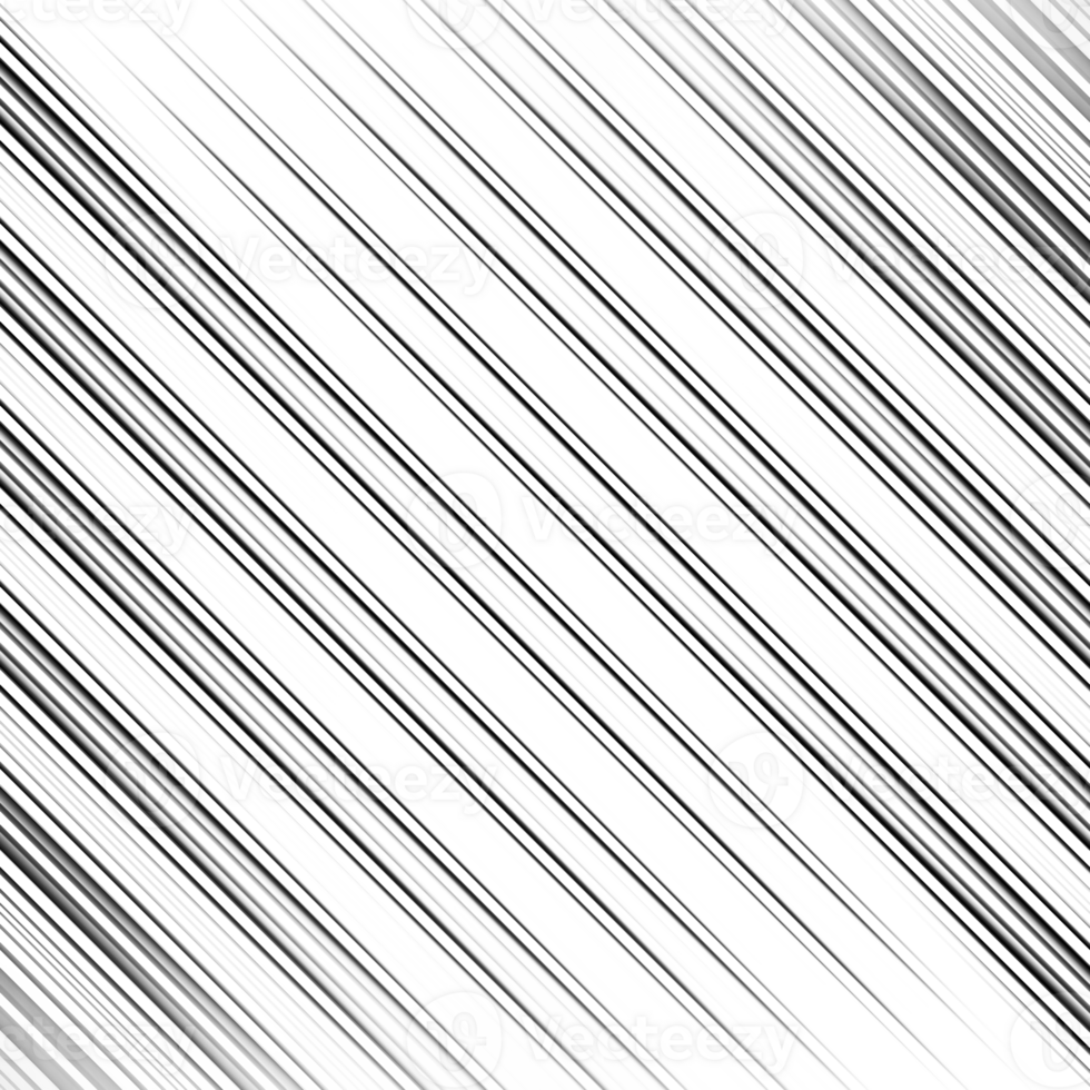 Black and white striped abstract background overlay. Motion effect. Graphic illustration with transparent background. png