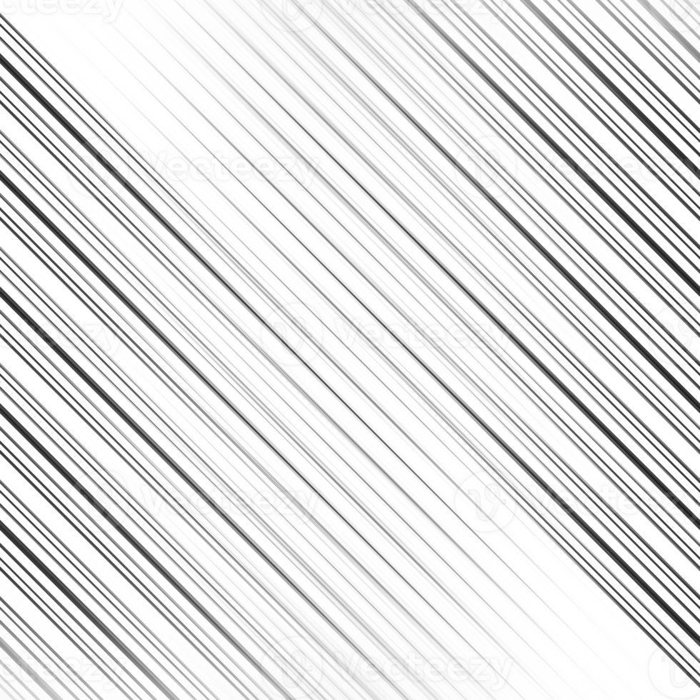Black and white striped abstract background overlay. Motion effect. Graphic illustration with transparent background. png