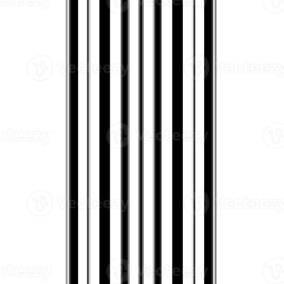 Black and white striped abstract background overlay. Motion effect. Graphic illustration with transparent background. png