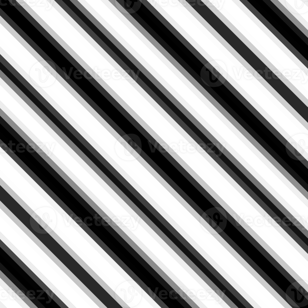 Black and white striped abstract background overlay. Motion effect. Graphic illustration with transparent background. png
