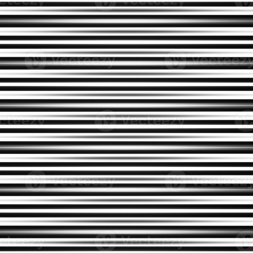 Black and white striped abstract background overlay. Motion effect. Graphic illustration with transparent background. png