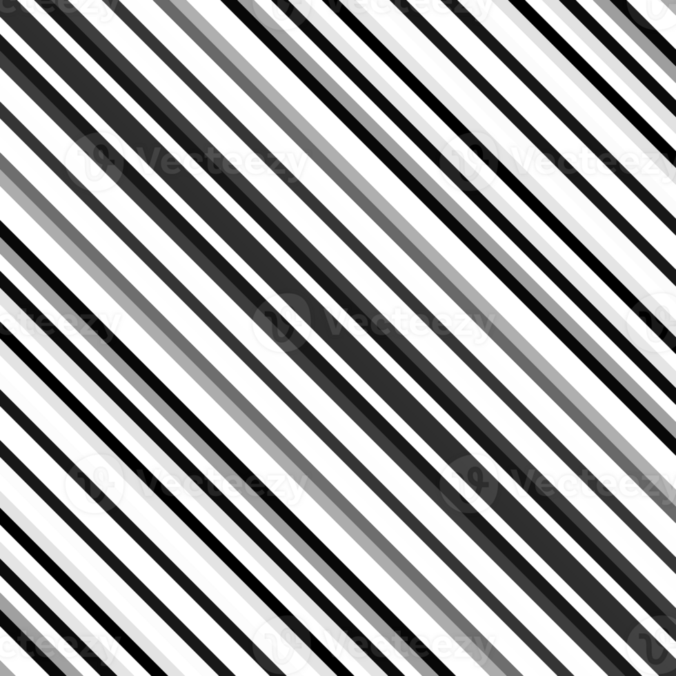 Black and white striped abstract background overlay. Motion effect. Graphic illustration with transparent background. png