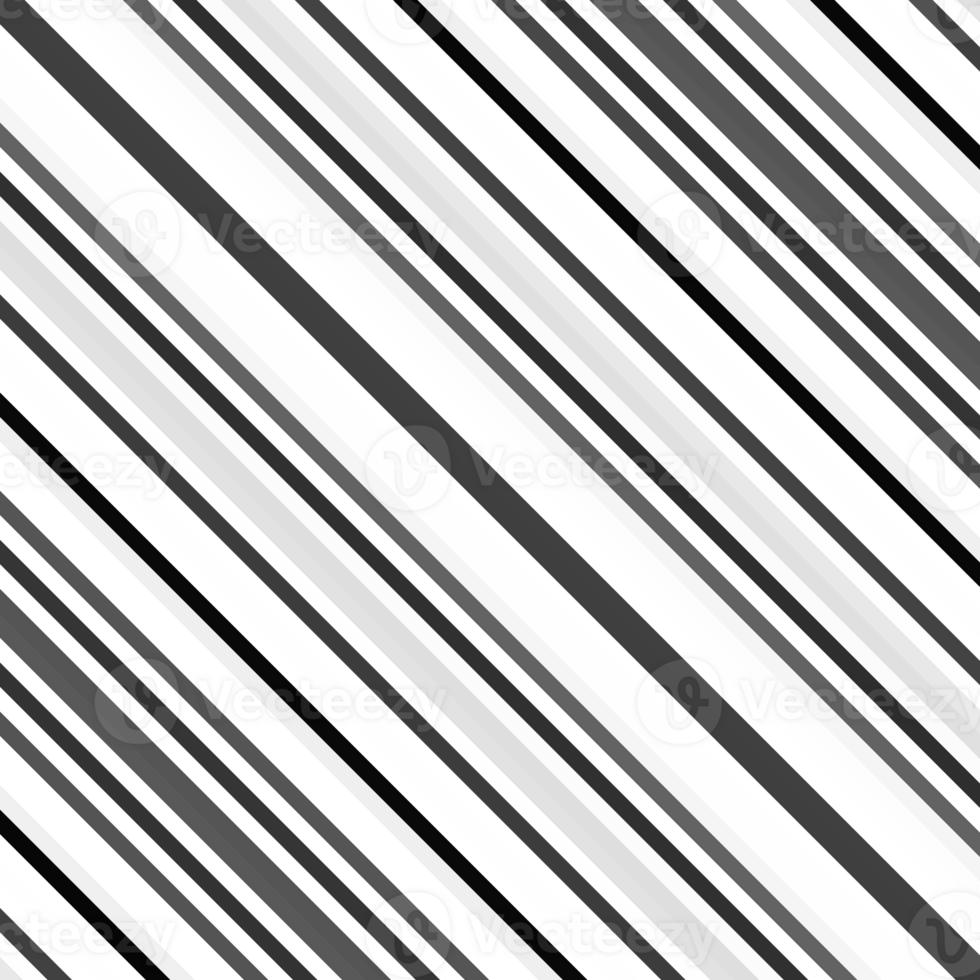 Black and white striped abstract background overlay. Motion effect. Graphic illustration with transparent background. png
