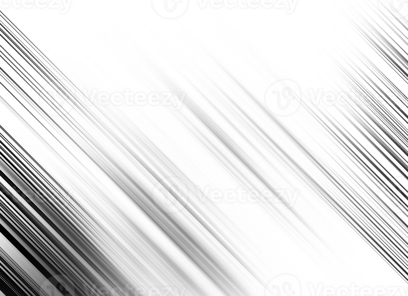 Black and white striped abstract background overlay. Motion effect. Graphic illustration with transparent background. png