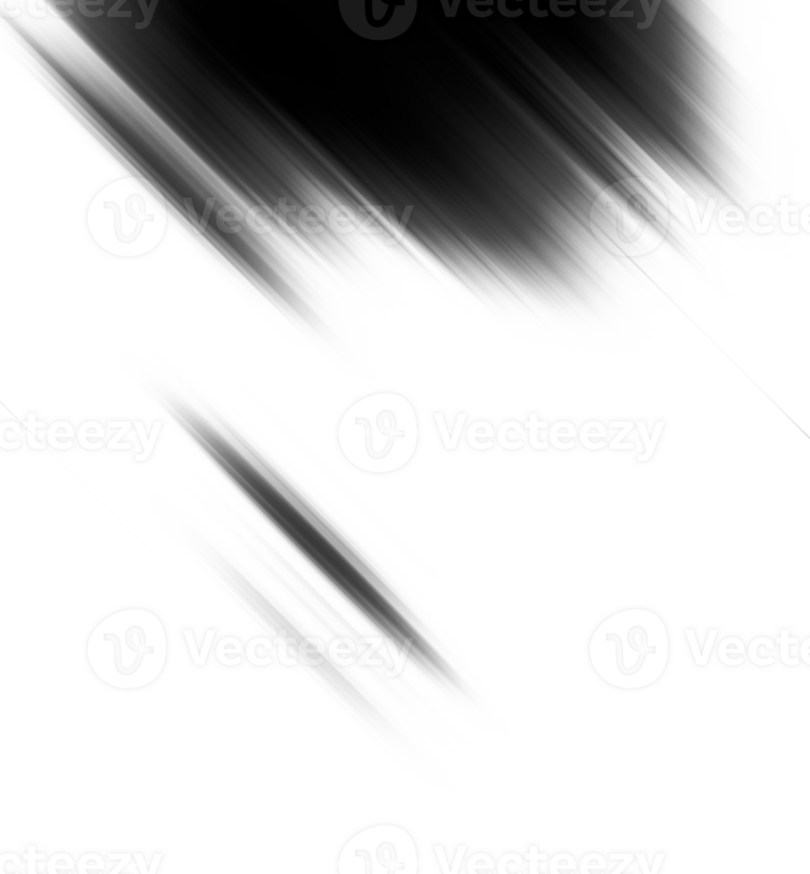 Black and white striped abstract background overlay. Motion effect. Graphic illustration with transparent background. png