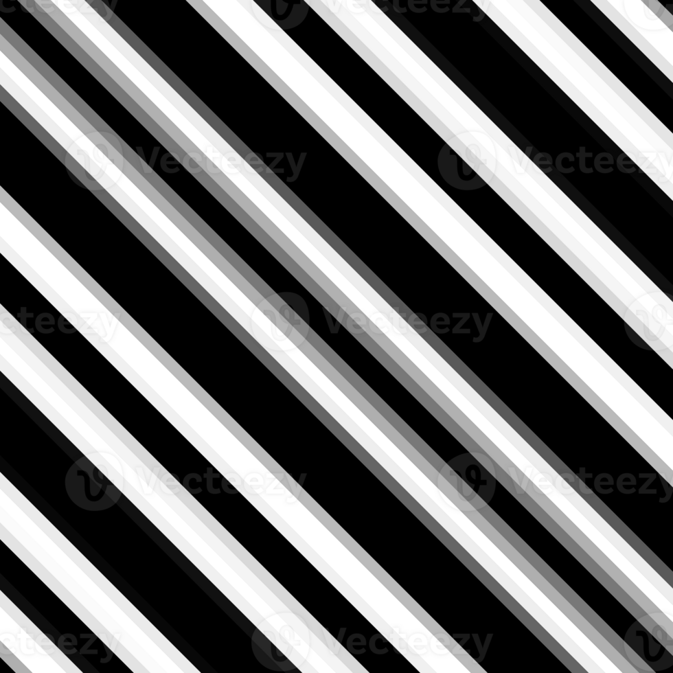 Black and white striped abstract background overlay. Motion effect. Graphic illustration with transparent background. png