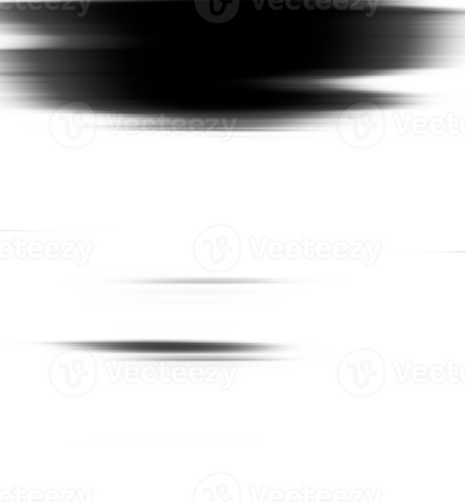 Black and white striped abstract background overlay. Motion effect. Graphic illustration with transparent background. png