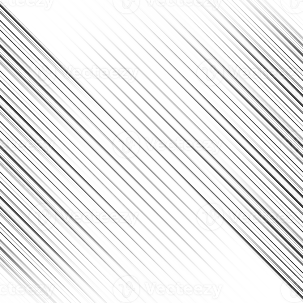 Black and white striped abstract background overlay. Motion effect. Graphic illustration with transparent background. png