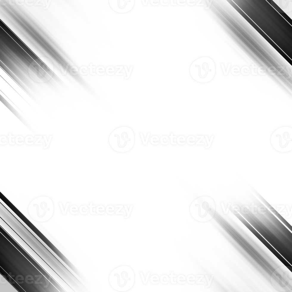 Black and white striped abstract background overlay. Motion effect. Graphic illustration with transparent background. png
